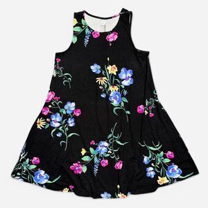 Old Navy Black Floral Mini Dress